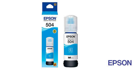 Tinta EPSON T504 Azul Original