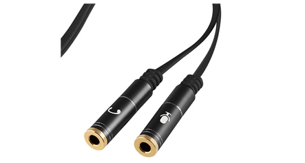 Adaptador de Audio Y Micrófono