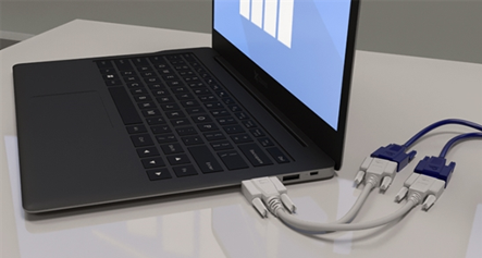 Conector múltiple VGA macho a hembra Xtech