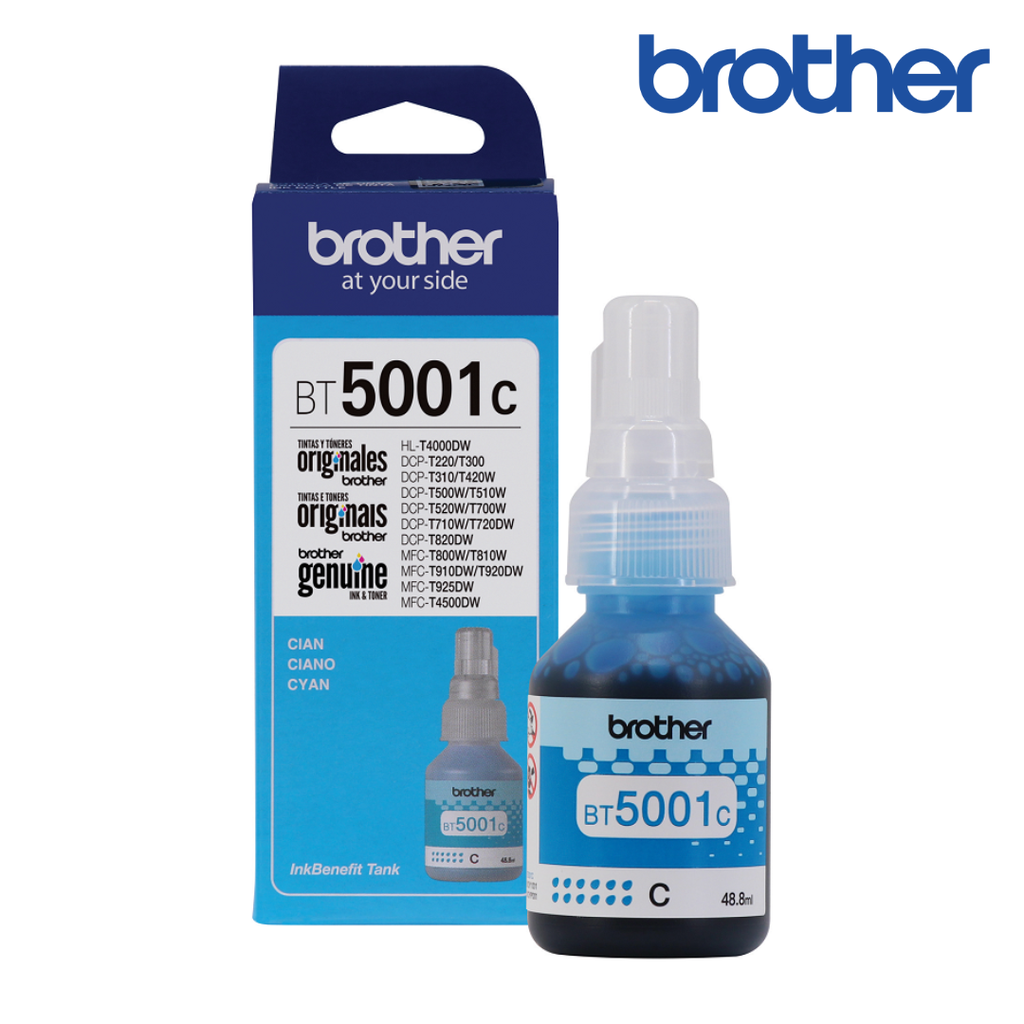 Tinta Brother BT5001C Azul Original