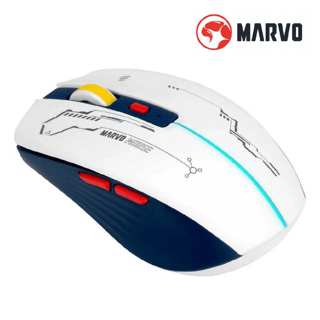 Mouse Inalámbrico Recargable Marvo Gamer M796W 
