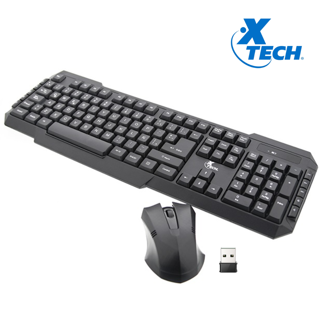 Combo Mouse y Teclado Inalámbrico XTECH XTK309S