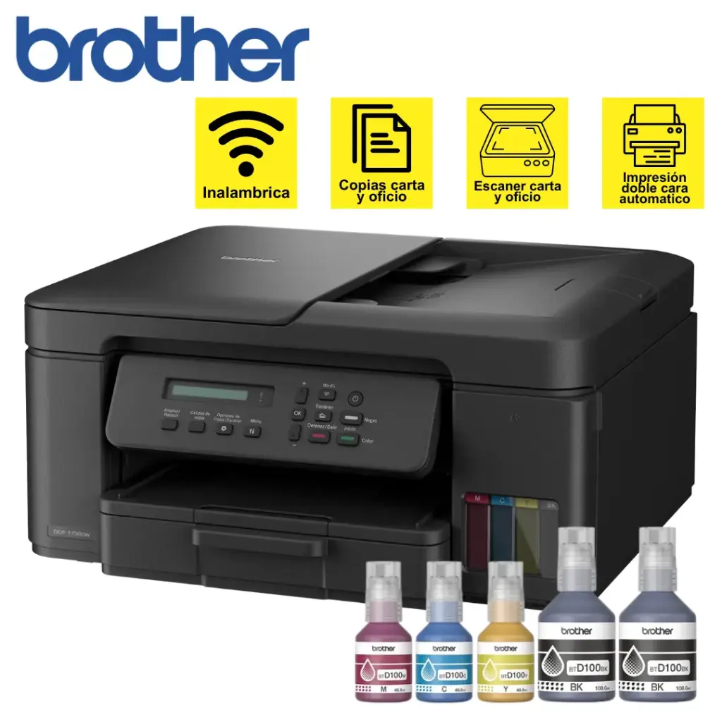 Impresora Multifuncional Inalámbrica BROTHER DCP-T730DW