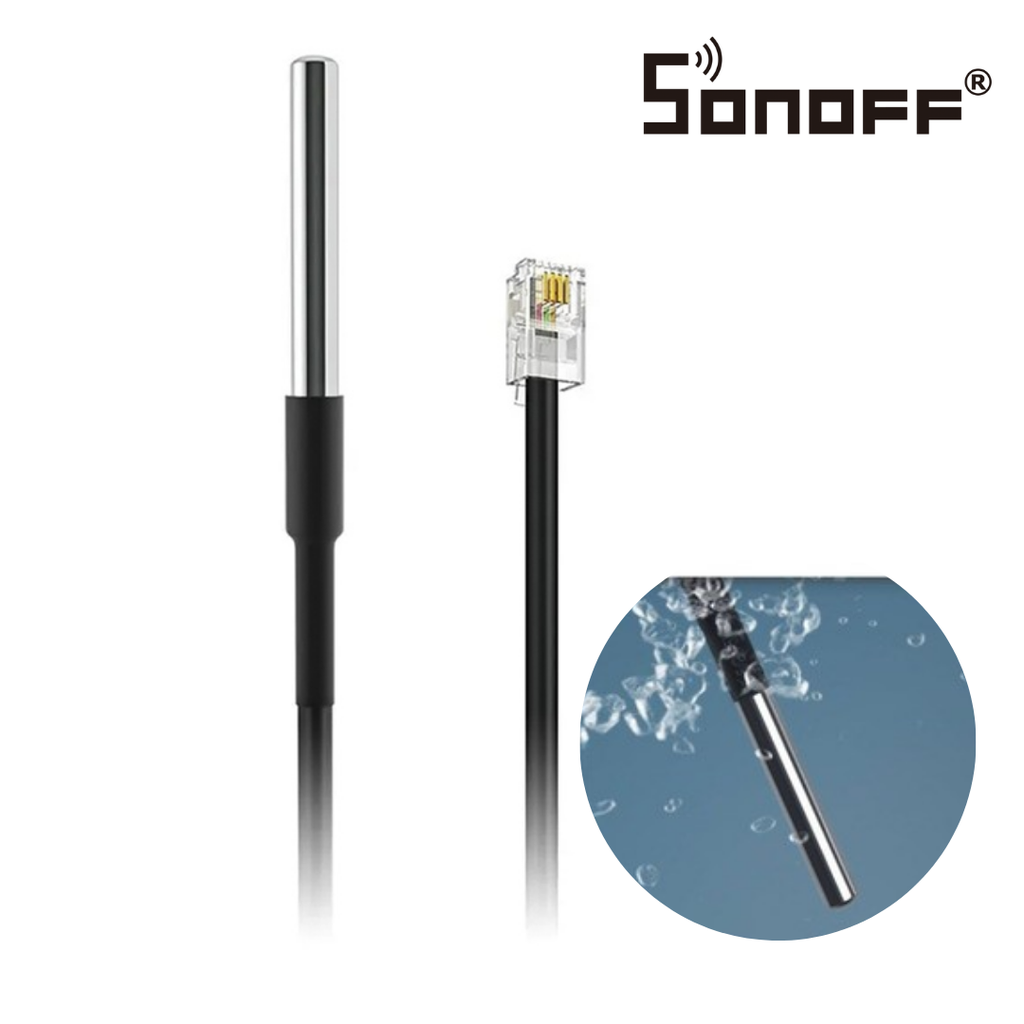 Sensor de Temperatura Impermeable con Conector RJ11 