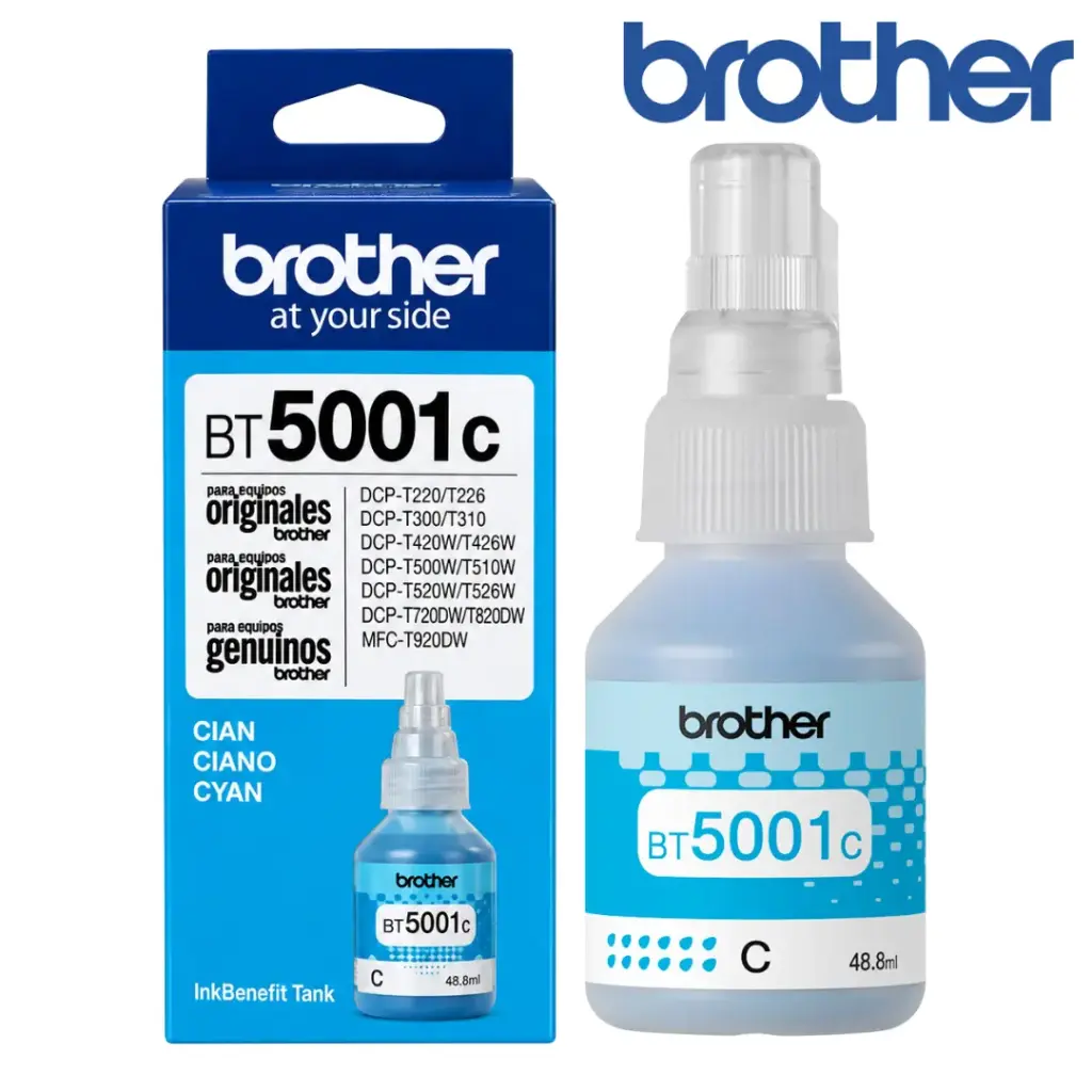Tinta Brother BT5001C Azul Original