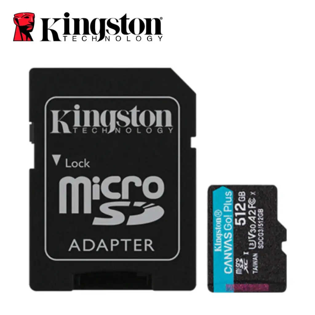 Memoria Micro SD 512GB KINGSTON 170MB/s Canvas Go! Plus