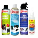 Combo Kit de Limpieza 4 en 1  (Espuma, Aire Comp, Limpia Contacto, Limpia Pantalla)