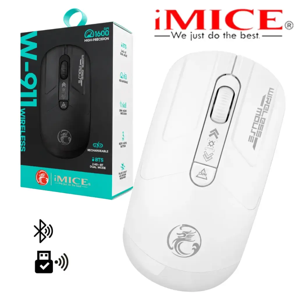 Mouse Inalámbrico Recargable IMICE W-911 