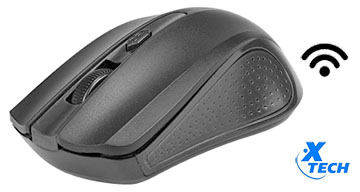 Mouse inalámbrico XTECH 4 botones XTM-310BK