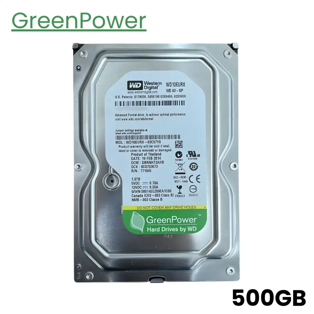 Disco Duro Rigido HDD GreenPower 3.5 500GB 