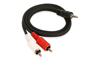 Cable, plug 3.5 a RCA 1.8m