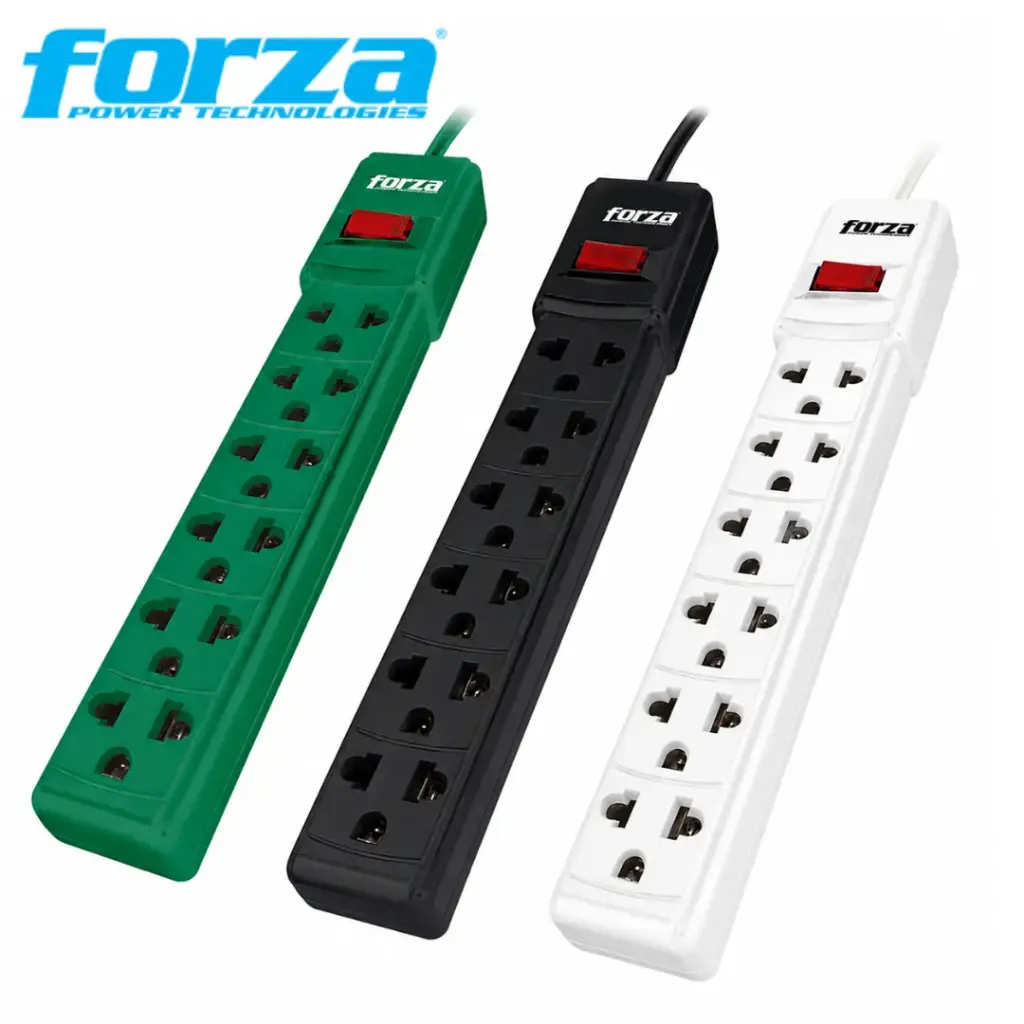 Regleta FORZA 120V/240V 6 tomas 