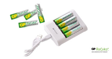 Cargador USB para Baterías AAA