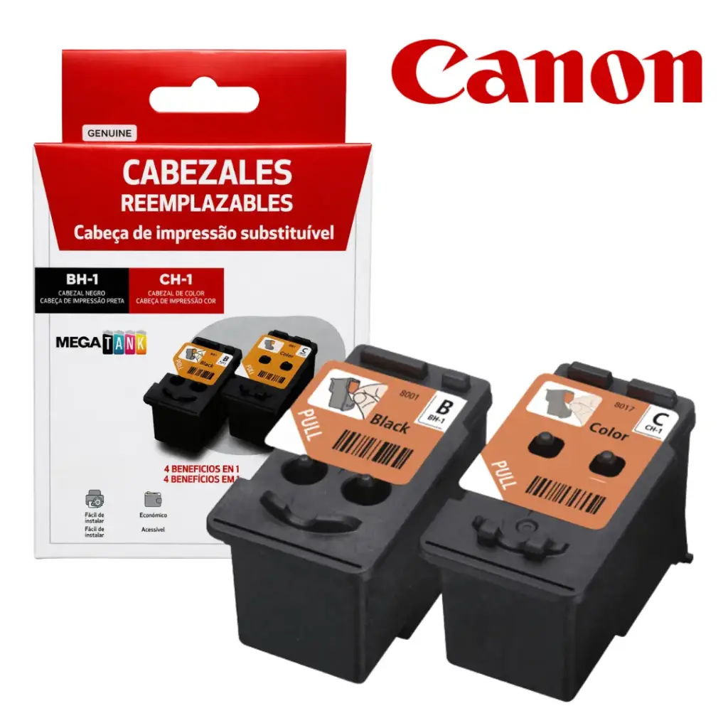 Cabezal Negro y Cabezal Tricolor CANON Original BH-1 CH-1 