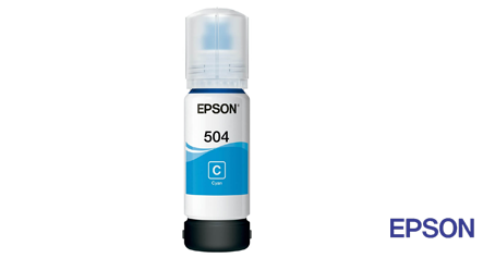 Tinta EPSON T504 Azul Original