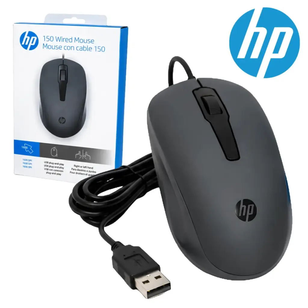 Mouse con cable HP 150