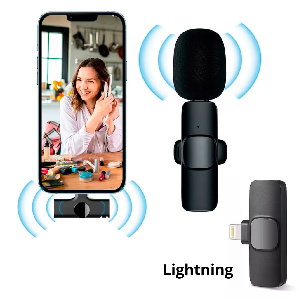 Micrófono inalámbrico de solapa para Lightning 