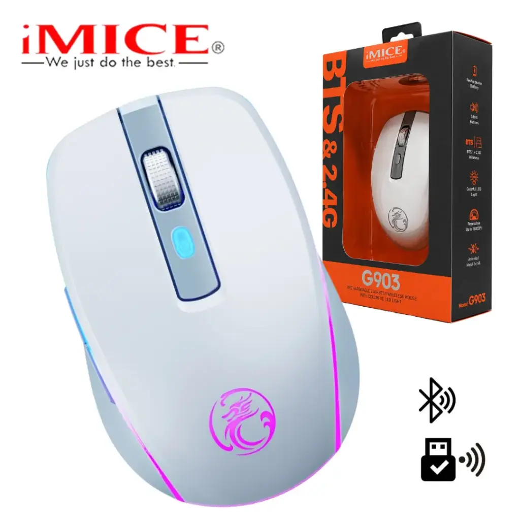 Mouse Inalámbrico Recargable IMICE G903