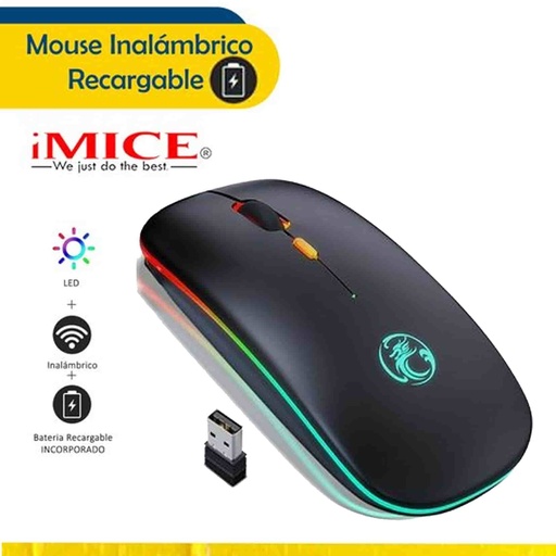 Mouse Inalámbrico Recargable Imice E1300
