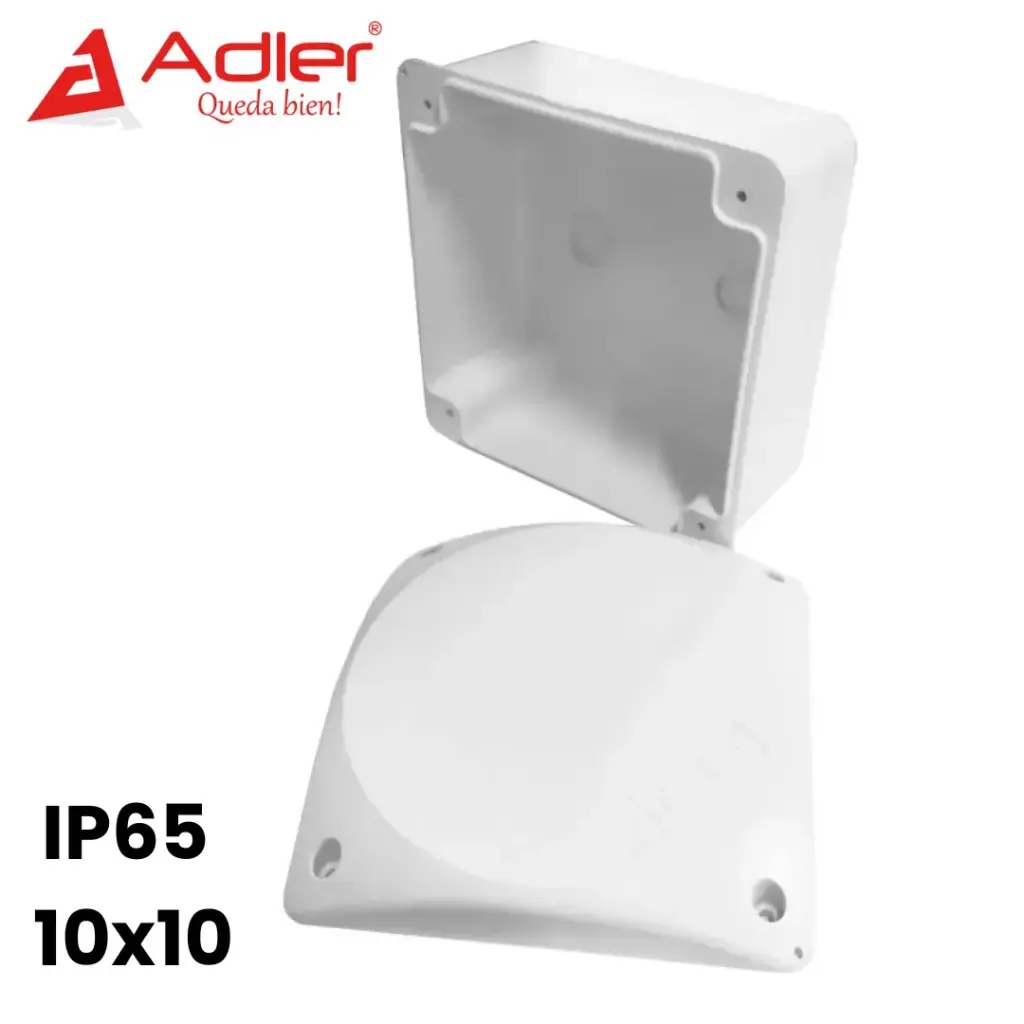 Caja Plástica de Registro IP65 10x10 ADLER