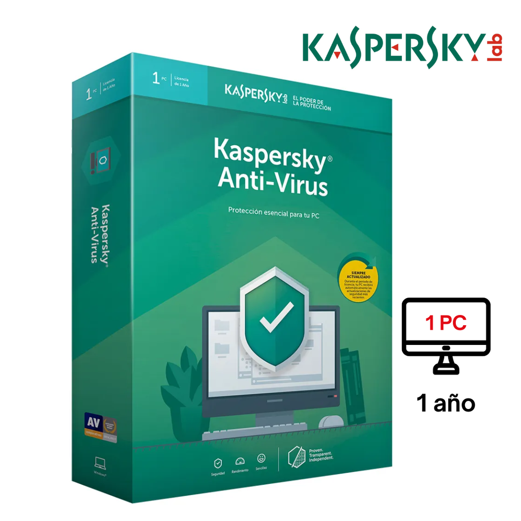 Antivirus Kaspersky licencia Original en línea, 1PC 1 Año