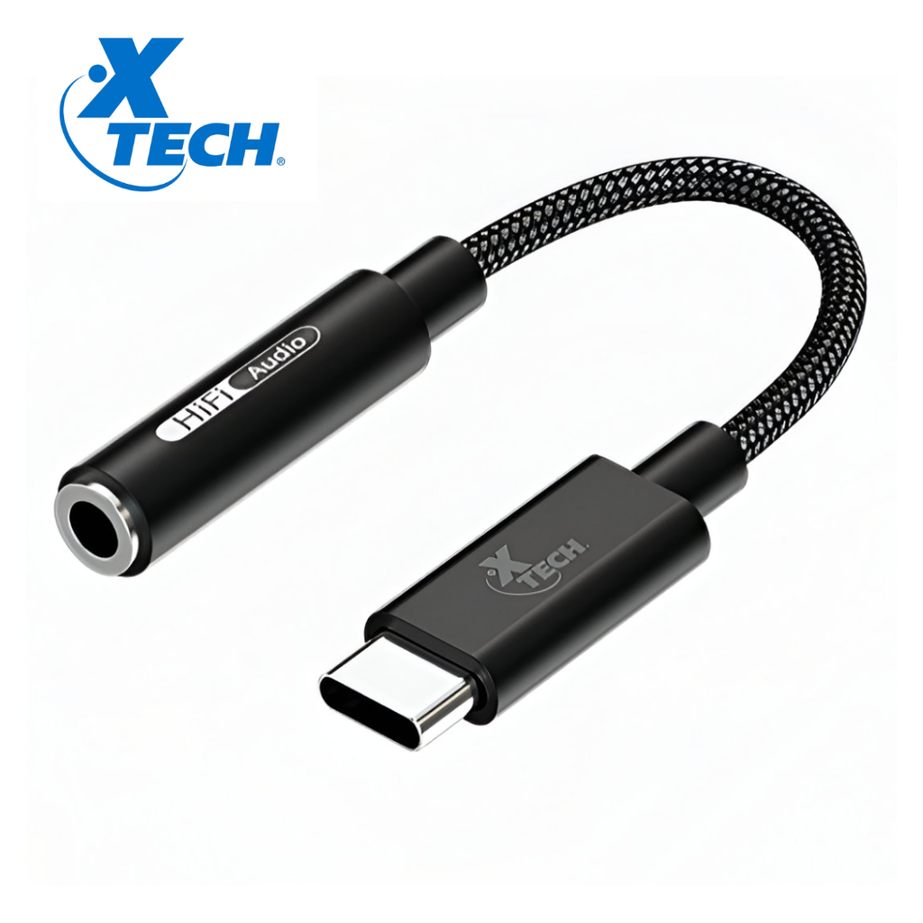 Adaptador USB-C a jack 3,5mm para audífonos XTC509