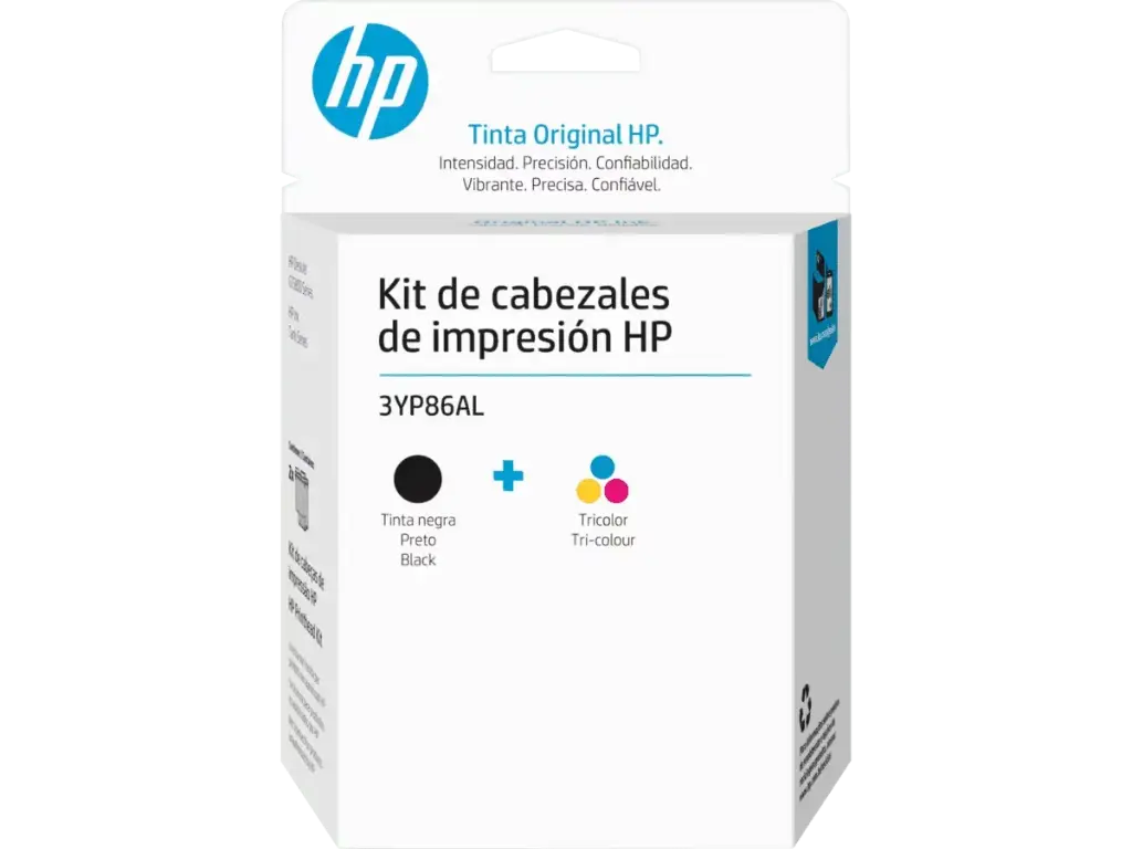 Kit de Cabezales de Impresión HP GT Negro y Tricolor Original