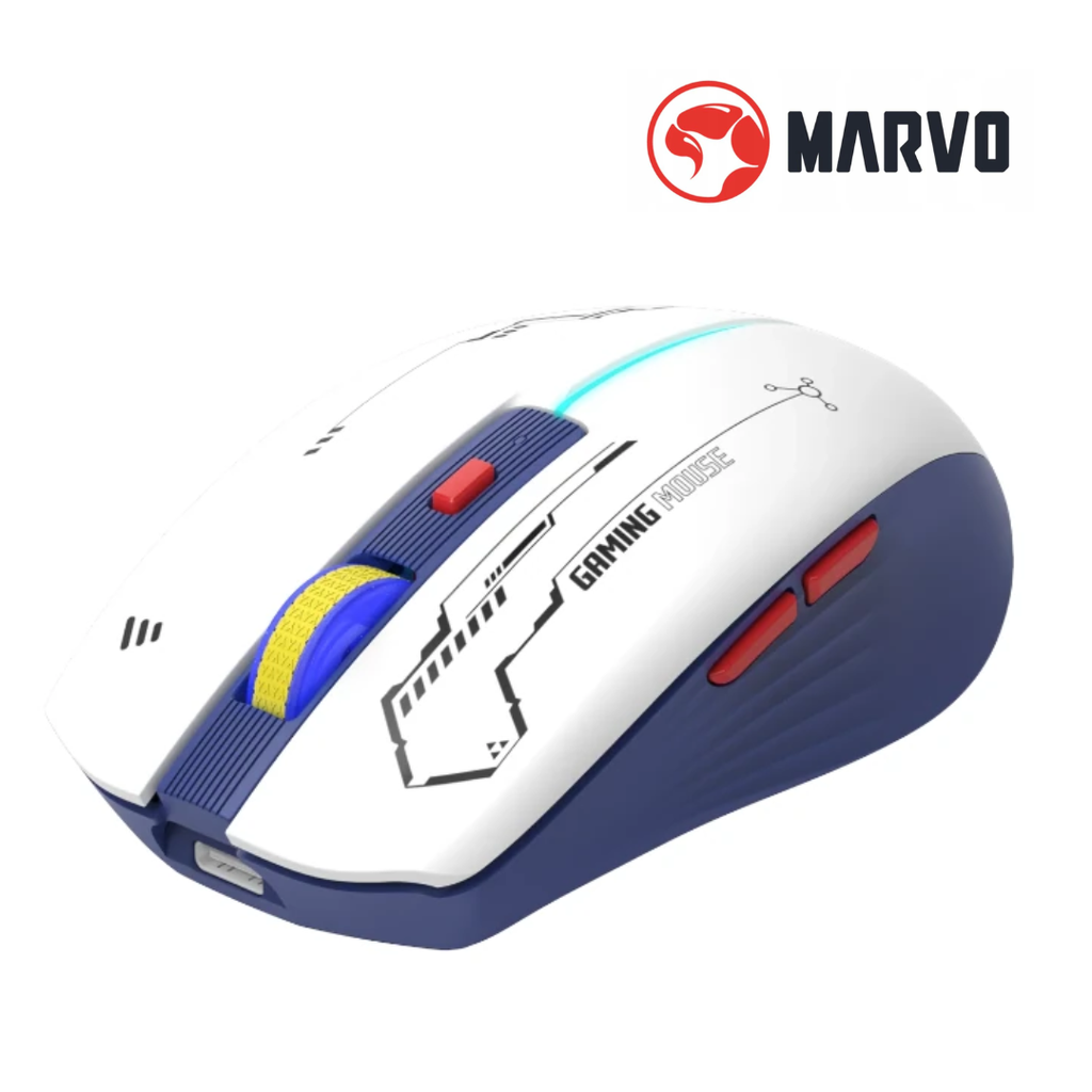 Mouse Inalámbrico Recargable Marvo Gamer M796W 