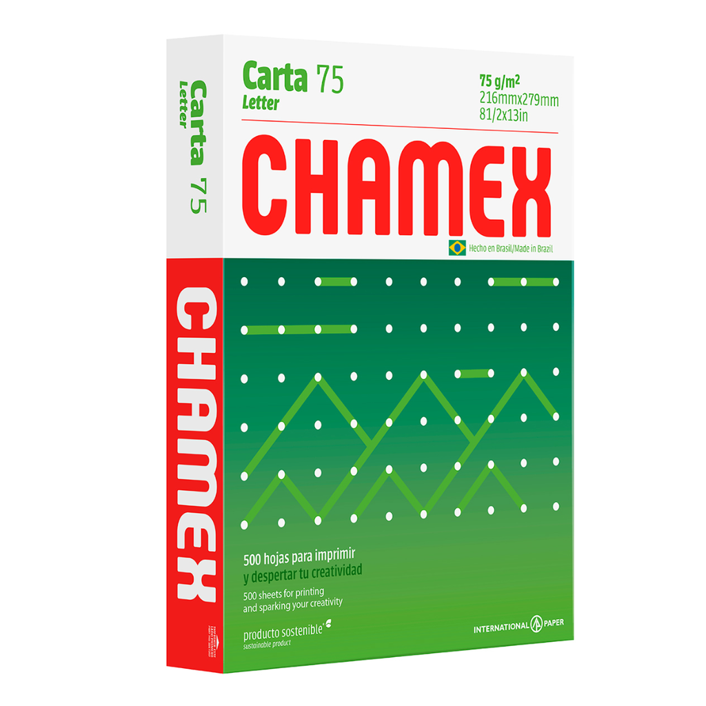 Resma de Hojas Carta Chamex 75grm