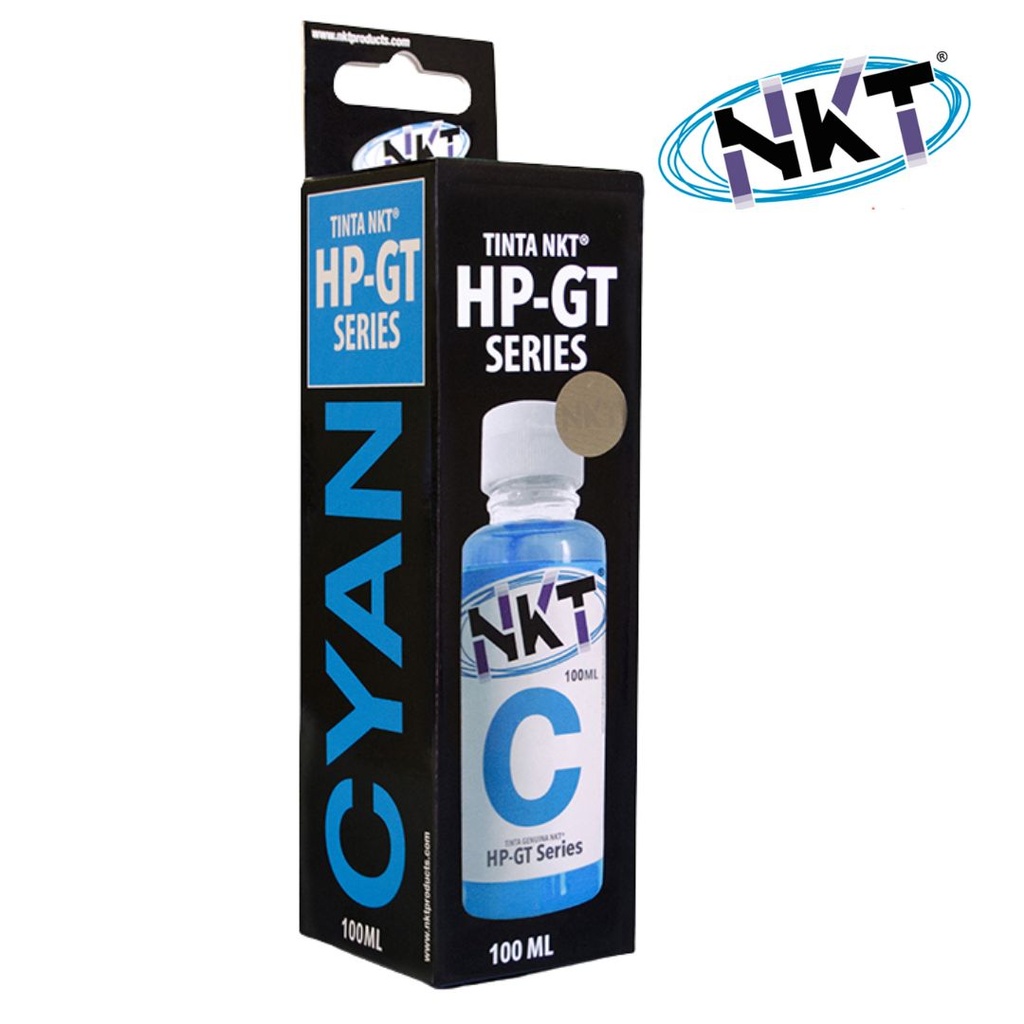 Tinta NKT para HP Series GT Azul 
