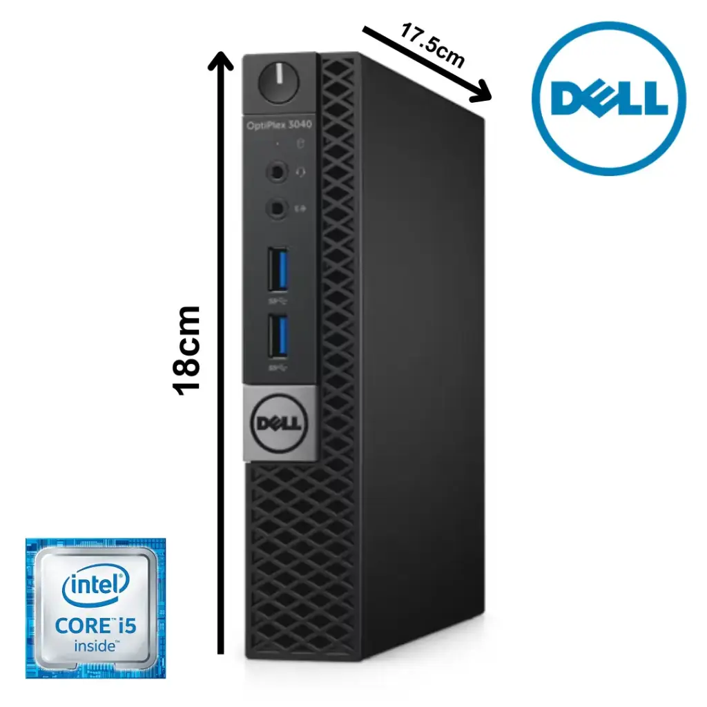 Mini CPU DELL Core i5 Optiplex 3040 6GN Remanufacturado