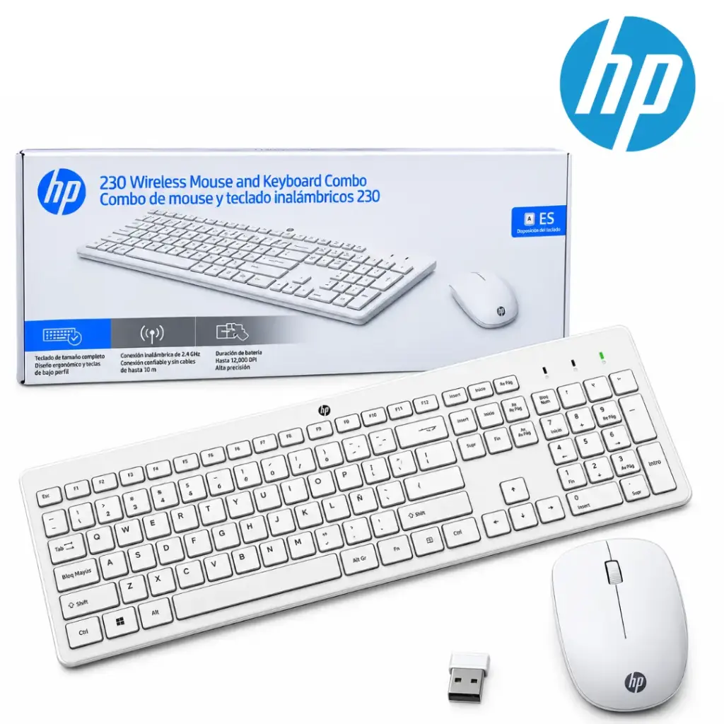 Combo teclado y mouse inalámbrico HP 230