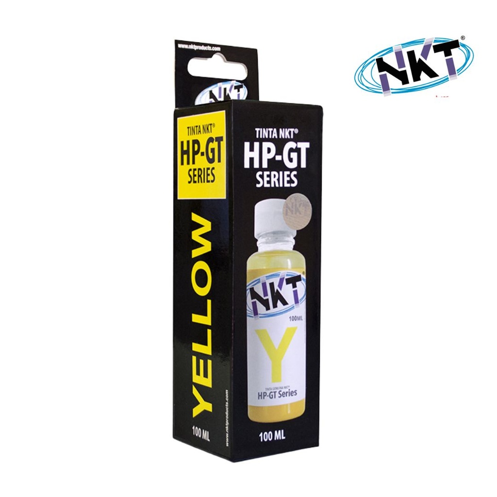 Tinta NKT para HP Series GT Amarilla