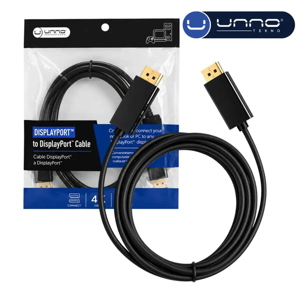 Cable DisplayPort 1.8M UNNO CB4060BK