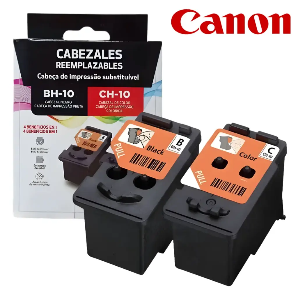 Cabezal Negro y Cabezal Tricolor CANON Original BH-10 CH-10 