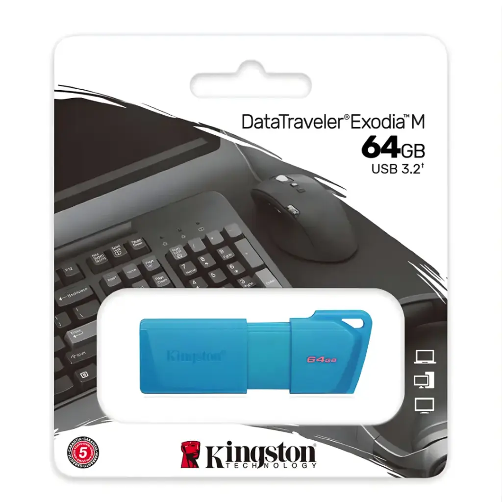 Memoria USB KINGSTON 64GB Exodia M Varios colores