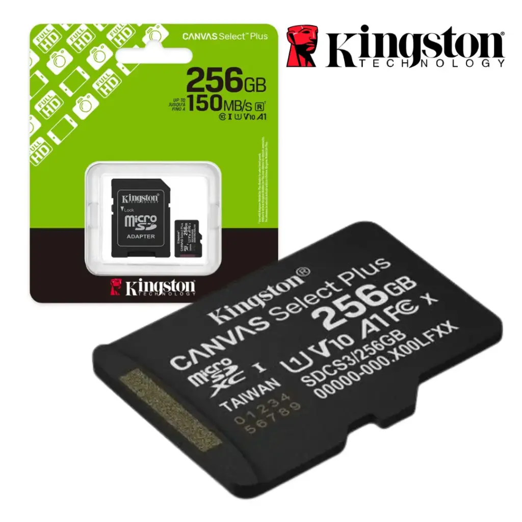 Memoria micro SD 256 GB 150 MB/s KINGSTON