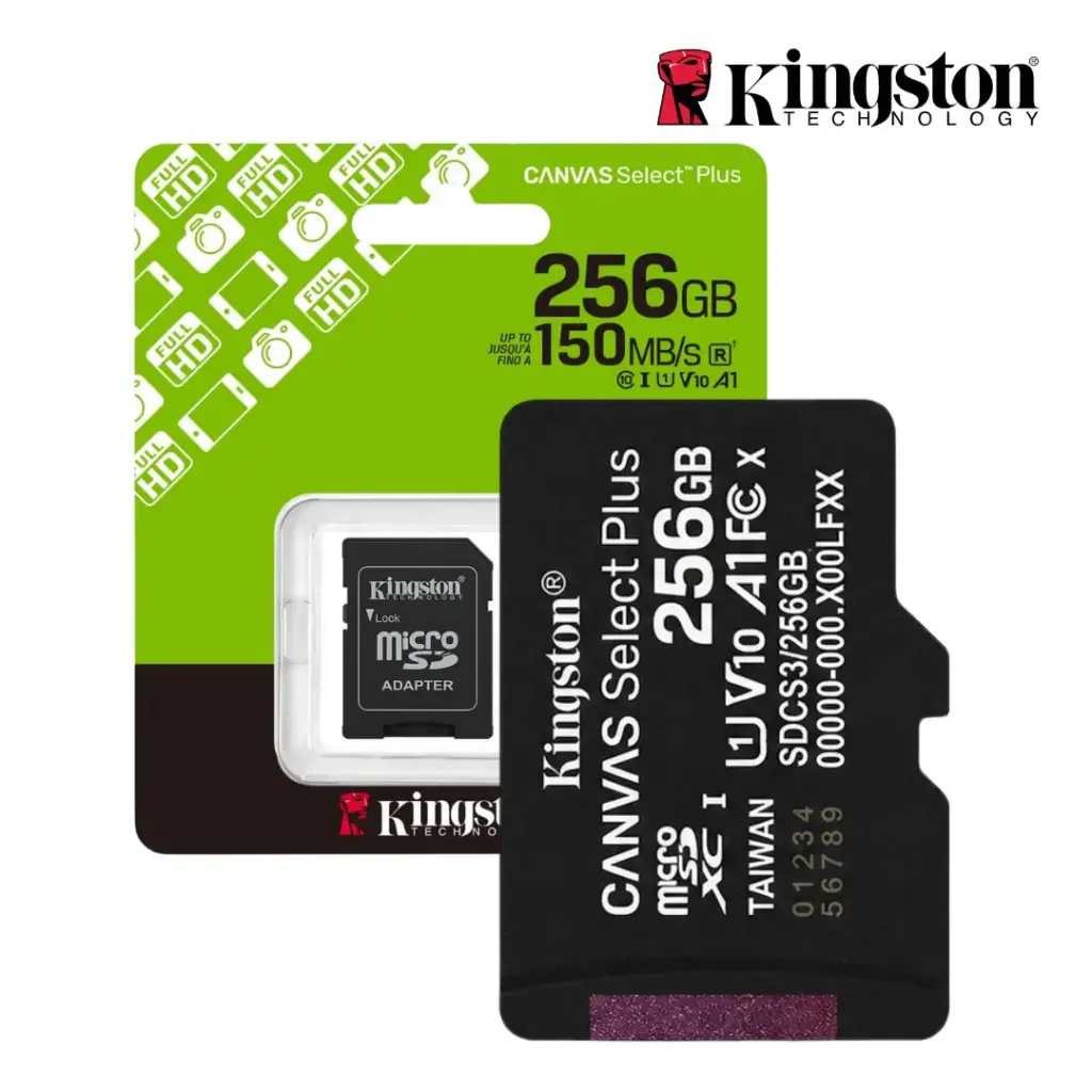 Memoria micro SD 256 GB 150 MB/s KINGSTON