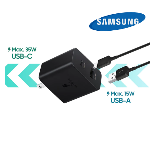 Cargador tipo "C" de dos puertos SAMSUNG 35W