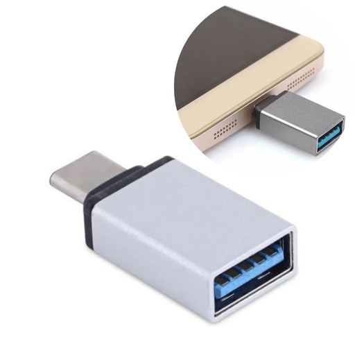 Adaptador OTG  tipo "C" a USB