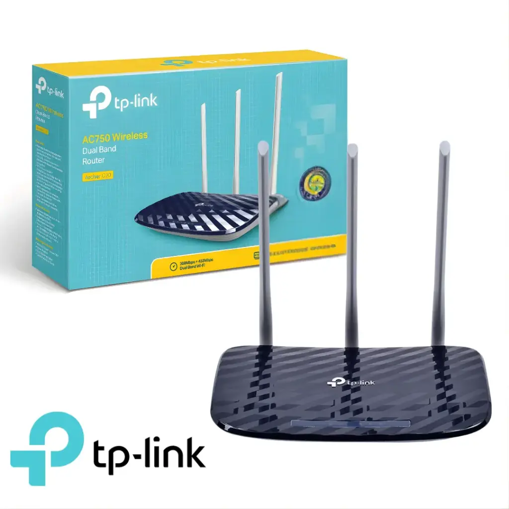 Router y Repetidor TP-LINK Archer C20 Doble Banda 750Mbps 5G