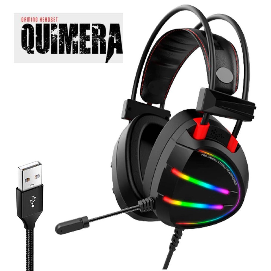 Audifono con micrófono USB GAMER QUIMERA
