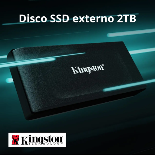 Disco Duro Externo Solido SSD 2TB KINGSTON XS1000