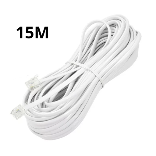 Cable telefónico Rj11 15 Metros