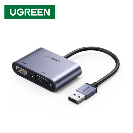 Convertidor USB 3.0 a HDMI + VGA UGREEN CM449