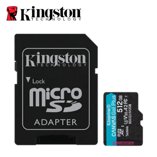 Memoria Micro SD 512GB KINGSTON 170MB/s Canvas Go! Plus