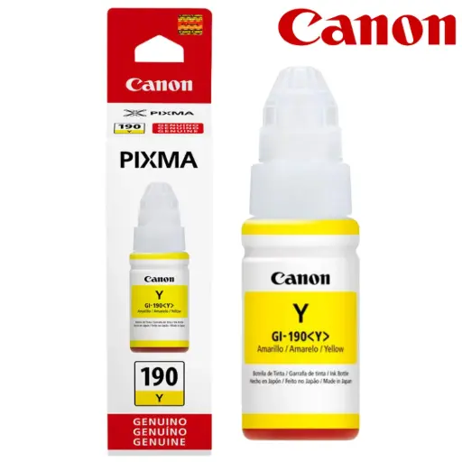 [3 Ex..h.] Tinta CANON Amarillo Original GI-190