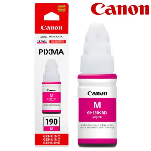 [B-B2 / 3 E.xh.] Tinta CANON Magenta Original GI-190