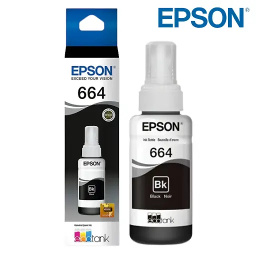 [Estante B-B2 / 2 exhibición] Tinta EPSON 664 negro Original