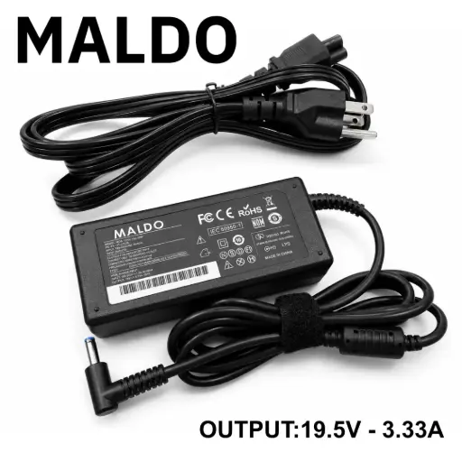 Cargador MALDO para HP 19.5V 3.33A Punta Celeste
